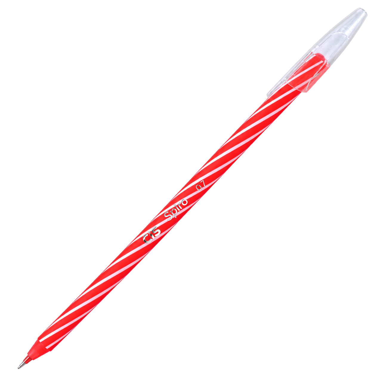 CANETA ESFEROGRAFICA CIS SPIRO 0.7MM VERMELHA SERTIC