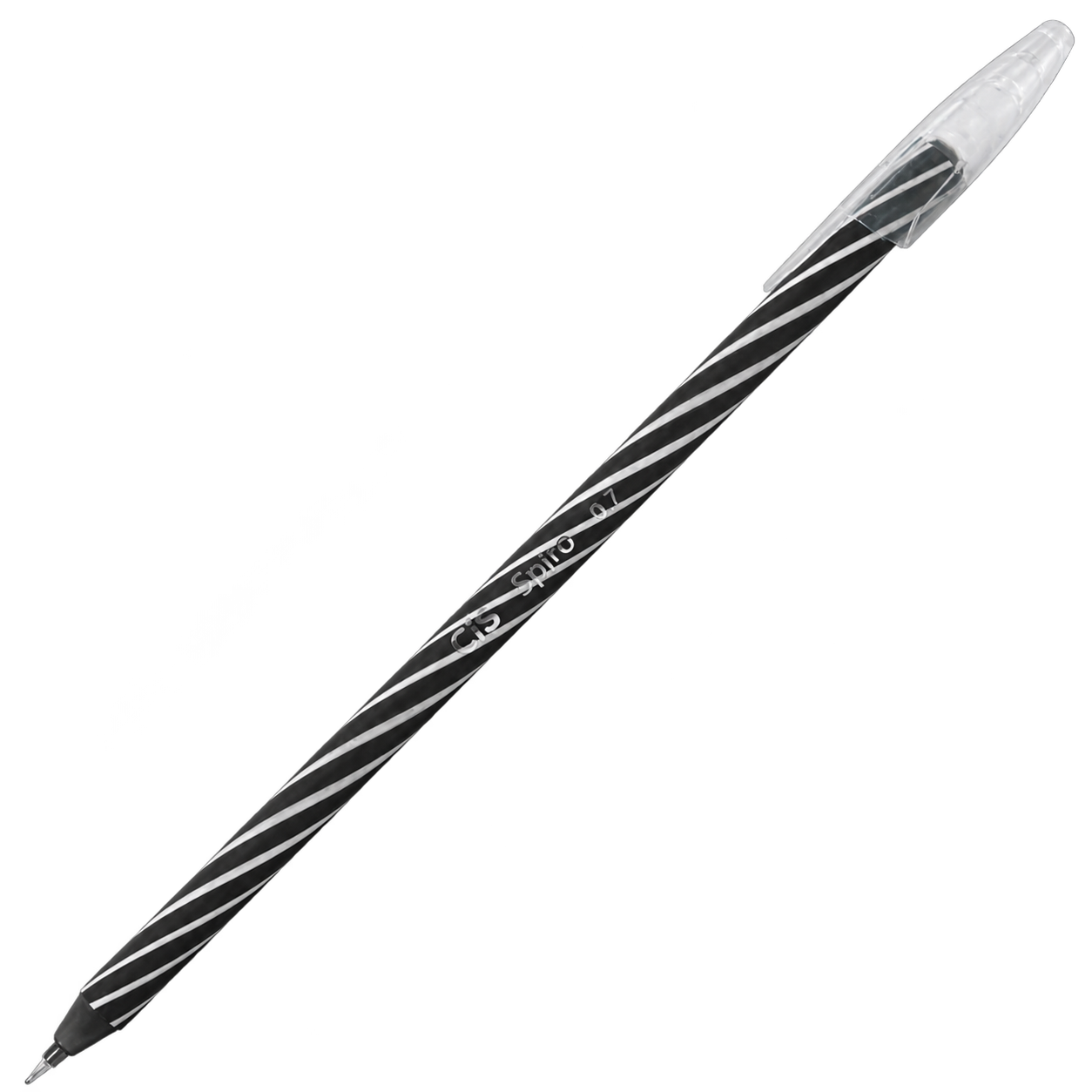 CANETA ESFEROGRAFICA CIS SPIRO 0.7MM PRETA SERTIC