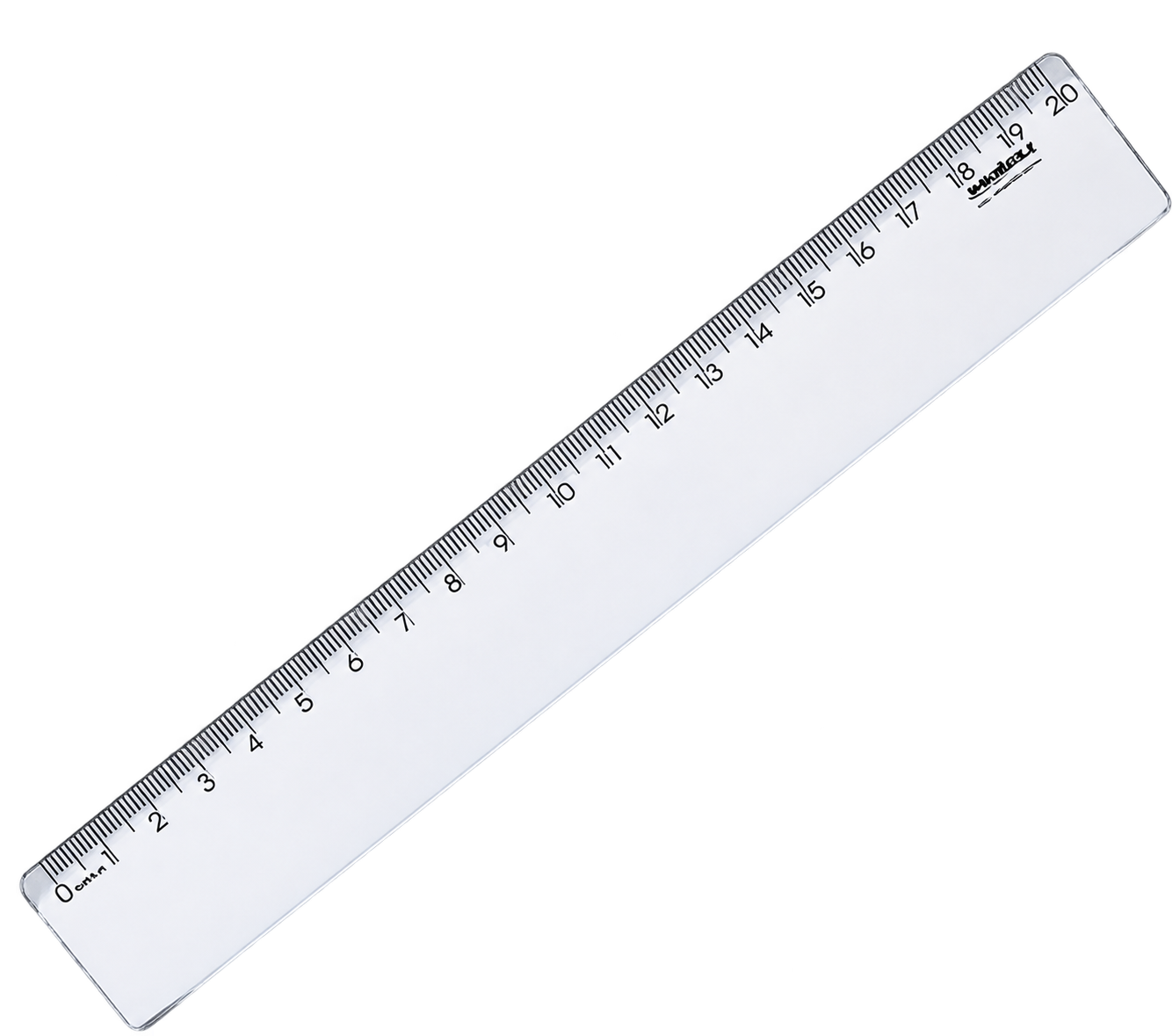 REGUA POLIESTIRENO NEW LINE CRISTAL 20 CM MAXCRIL